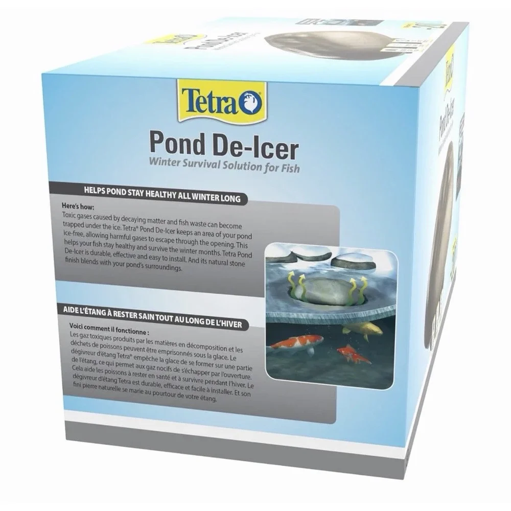 Tetra Pond 26429 De-Icer for Fish Pond Winter Survival Solution for Fish